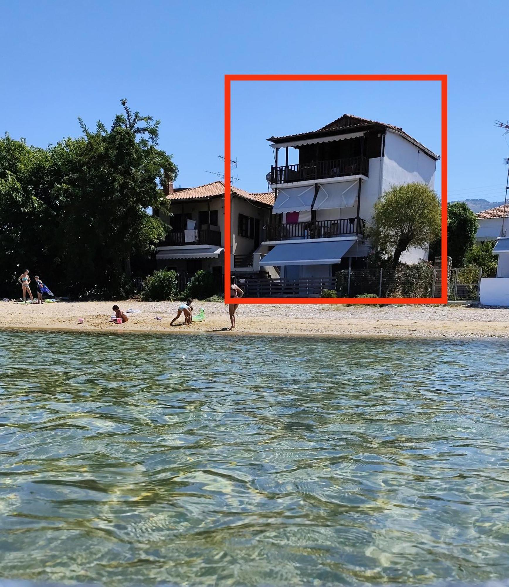 Beachfront Apartment Thassos Skala Kallirakhis Bagian luar foto