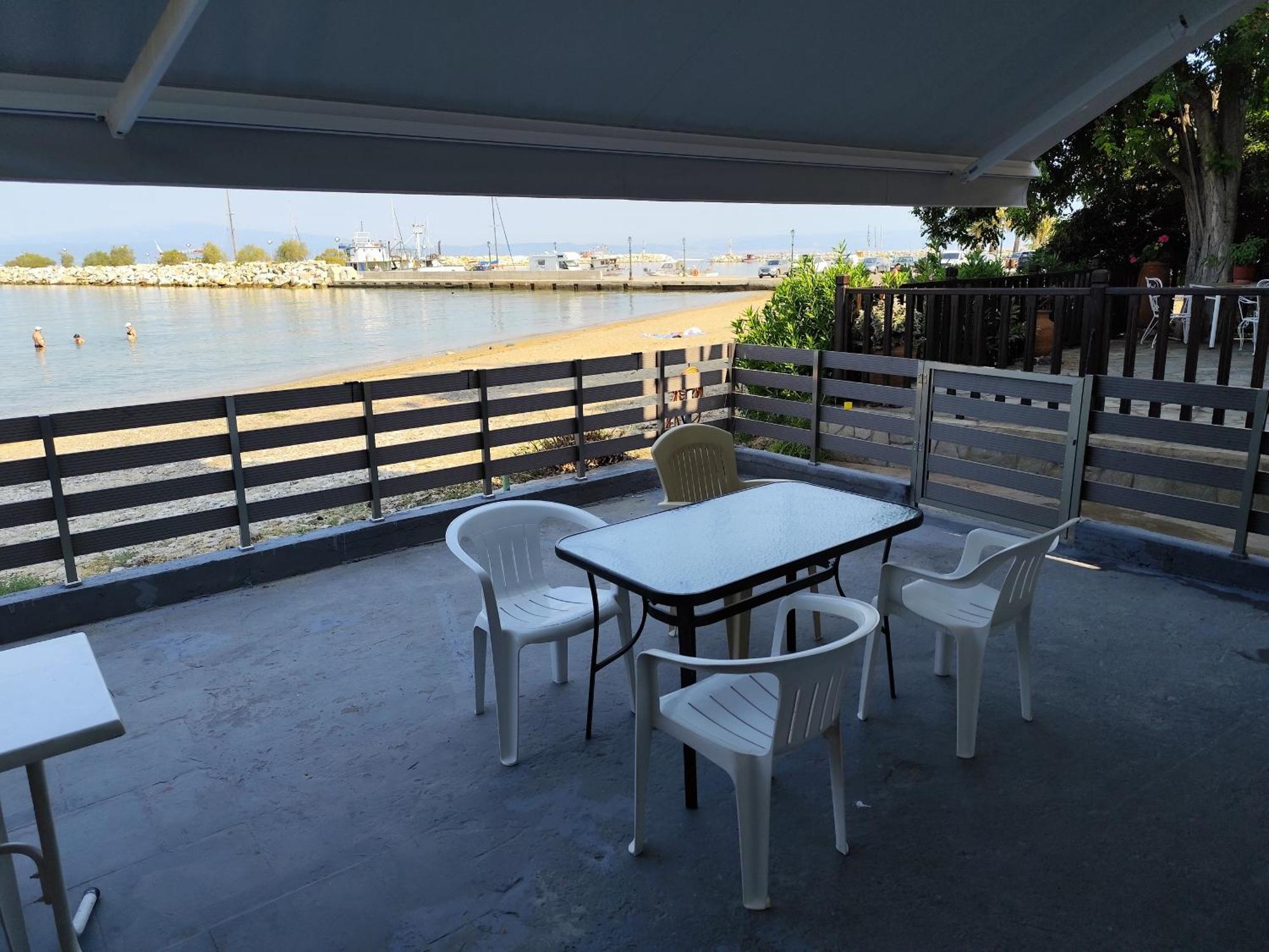 Beachfront Apartment Thassos Skala Kallirakhis Bagian luar foto